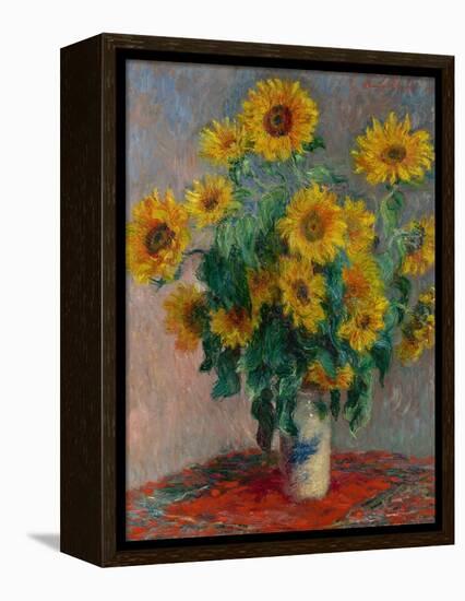 Bouquet of Sunflowers, 1881-Claude Monet-Framed Premier Image Canvas