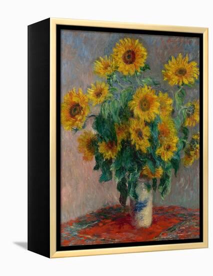 Bouquet of Sunflowers, 1881-Claude Monet-Framed Premier Image Canvas