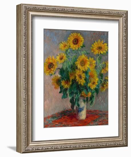 Bouquet of Sunflowers, 1881-Claude Monet-Framed Giclee Print