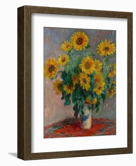 Bouquet of Sunflowers, 1881-Claude Monet-Framed Giclee Print