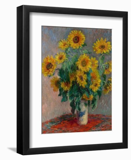 Bouquet of Sunflowers, 1881-Claude Monet-Framed Giclee Print