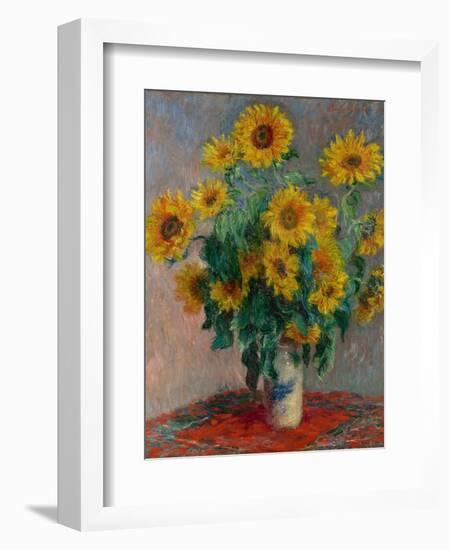 Bouquet of Sunflowers, 1881-Claude Monet-Framed Giclee Print