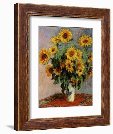 Bouquet of Sunflowers-null-Framed Giclee Print