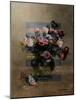 Bouquet of Vintage Oil Painting Flowers, Collage-The Art Concept-Mounted Photographic Print