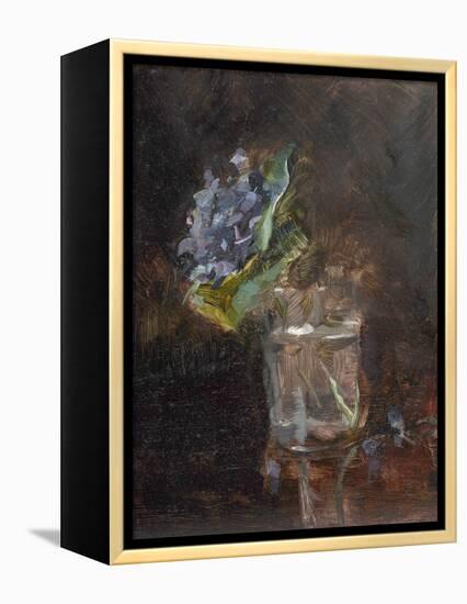 Bouquet of Violets in a Vase (1882)-Toulouse Lautrec-Framed Premier Image Canvas