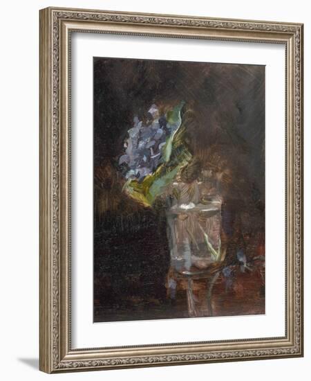 Bouquet of Violets in a Vase (1882)-Toulouse Lautrec-Framed Giclee Print