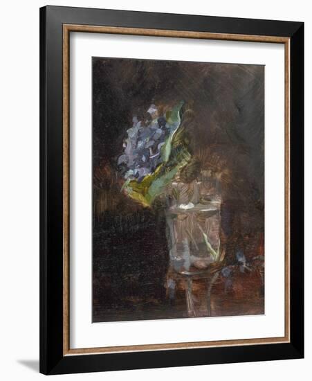 Bouquet of Violets in a Vase (1882)-Toulouse Lautrec-Framed Giclee Print