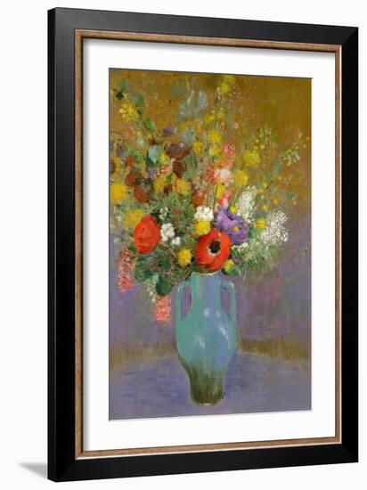 Bouquet of Wild Flowers, C.1900-Odilon Redon-Framed Giclee Print