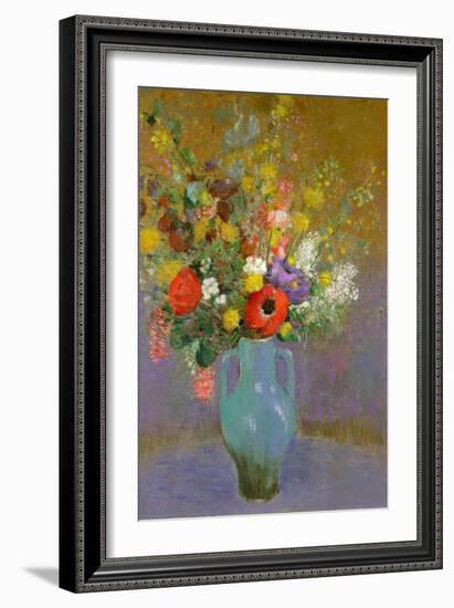 Bouquet of Wild Flowers, C.1900-Odilon Redon-Framed Giclee Print