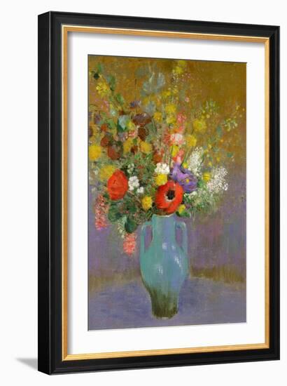 Bouquet of Wild Flowers, C.1900-Odilon Redon-Framed Giclee Print