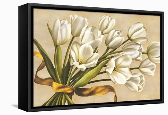 Bouquet perla-Lisa Corradini-Framed Stretched Canvas