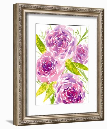 Bouquet Rose II-Melissa Wang-Framed Art Print