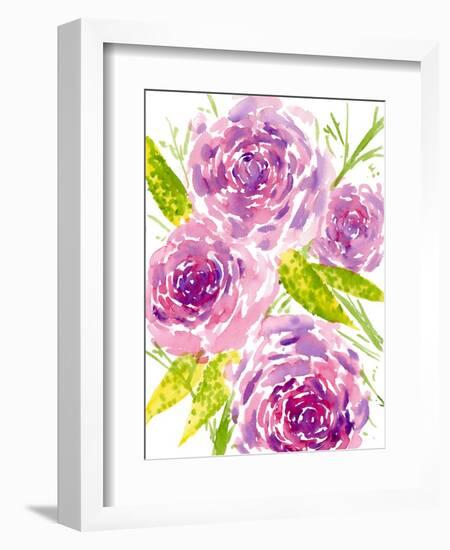 Bouquet Rose II-Melissa Wang-Framed Art Print