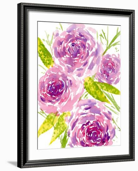 Bouquet Rose II-Melissa Wang-Framed Art Print