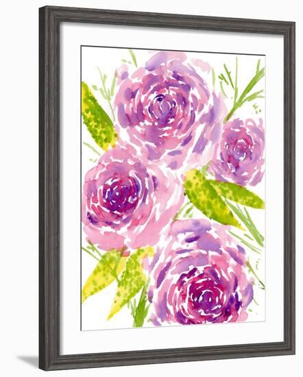 Bouquet Rose II-Melissa Wang-Framed Art Print