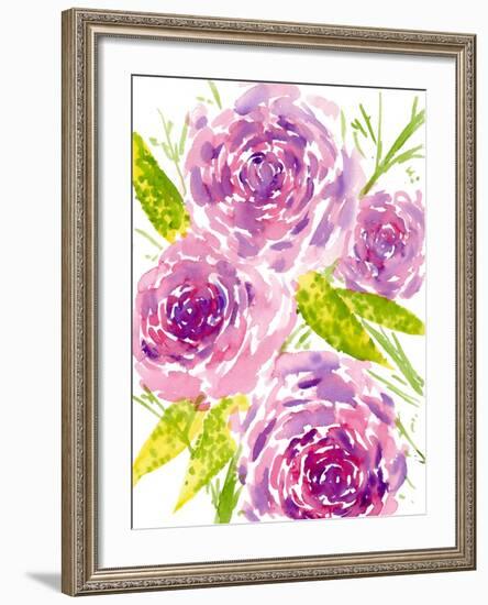 Bouquet Rose II-Melissa Wang-Framed Art Print