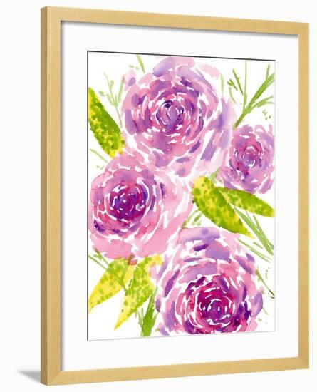 Bouquet Rose II-Melissa Wang-Framed Art Print