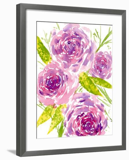 Bouquet Rose II-Melissa Wang-Framed Art Print