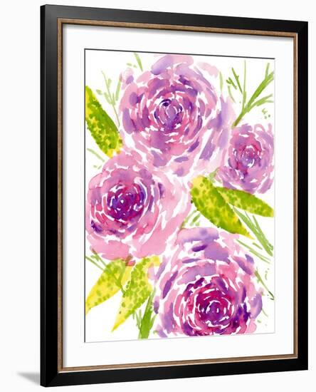 Bouquet Rose II-Melissa Wang-Framed Art Print