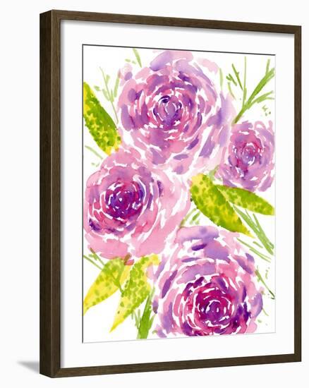 Bouquet Rose II-Melissa Wang-Framed Art Print