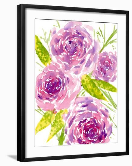 Bouquet Rose II-Melissa Wang-Framed Art Print