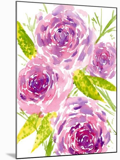 Bouquet Rose II-Melissa Wang-Mounted Art Print