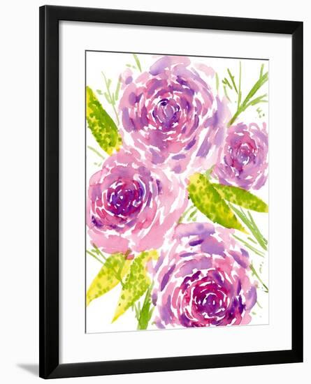 Bouquet Rose II-Melissa Wang-Framed Art Print