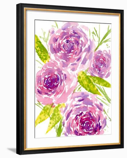 Bouquet Rose II-Melissa Wang-Framed Art Print