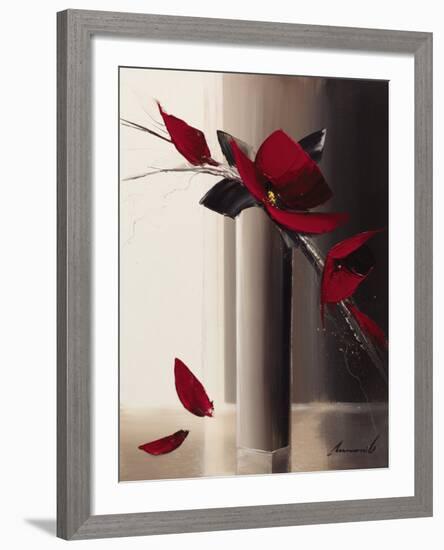 Bouquet Rouge I-Olivier Tramoni-Framed Art Print