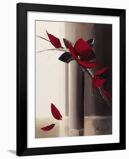 Bouquet Rouge I-Olivier Tramoni-Framed Art Print