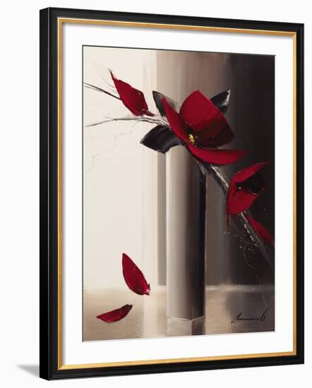 Bouquet Rouge I-Olivier Tramoni-Framed Art Print