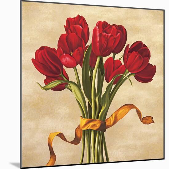 Bouquet rubino-Lisa Corradini-Mounted Art Print