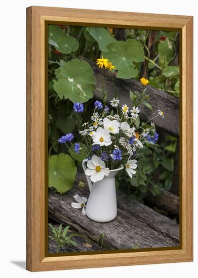 Bouquet, Summer Flowers, Bank-Andrea Haase-Framed Premier Image Canvas