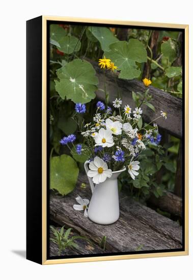 Bouquet, Summer Flowers, Bank-Andrea Haase-Framed Premier Image Canvas
