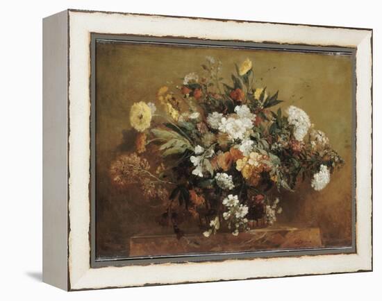 Bouquet-Eugene Delacroix-Framed Premier Image Canvas