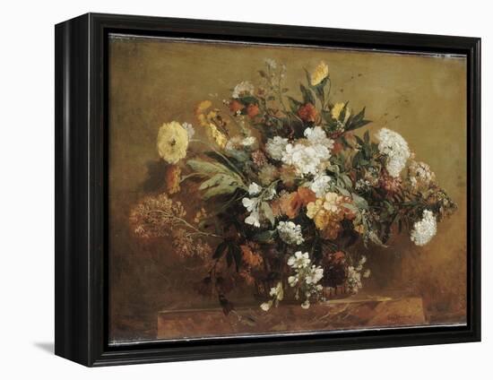 Bouquet-Eugene Delacroix-Framed Premier Image Canvas