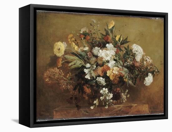 Bouquet-Eugene Delacroix-Framed Premier Image Canvas