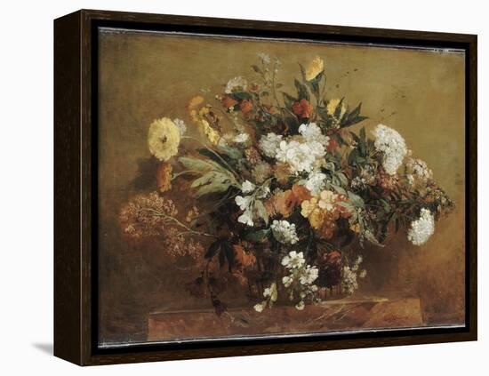 Bouquet-Eugene Delacroix-Framed Premier Image Canvas