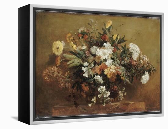 Bouquet-Eugene Delacroix-Framed Premier Image Canvas