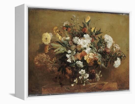 Bouquet-Eugene Delacroix-Framed Premier Image Canvas