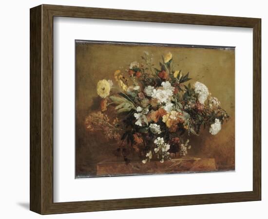 Bouquet-Eugene Delacroix-Framed Giclee Print