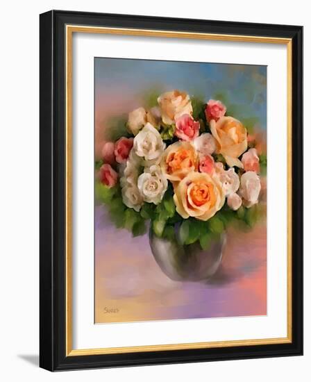 Bouquet-Skarlett-Framed Giclee Print
