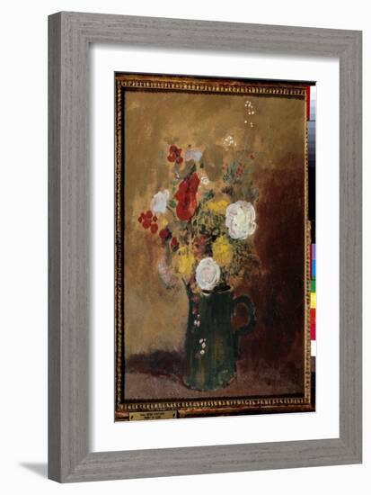 Bouquets of Flowers Painting by Odilon Redon (1840-1916) 19Th Century Bordeaux, Musee Des Beaux Art-Odilon Redon-Framed Giclee Print