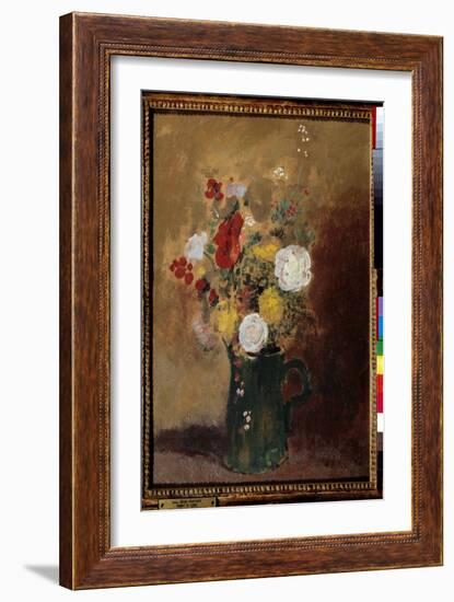 Bouquets of Flowers Painting by Odilon Redon (1840-1916) 19Th Century Bordeaux, Musee Des Beaux Art-Odilon Redon-Framed Giclee Print