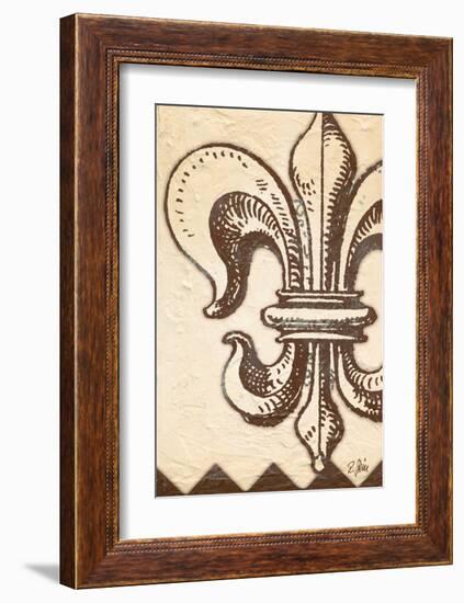 Bourbon Lily Fleur de Lis-Rene Stein-Framed Art Print