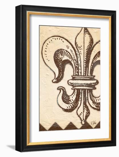 Bourbon Lily Fleur de Lis-Rene Stein-Framed Art Print