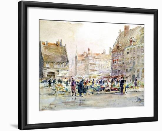 Bourbon Quay, C1892-1938-Rene Leverd-Framed Giclee Print