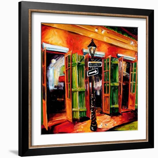 Bourbon Street Bar-Diane Millsap-Framed Art Print