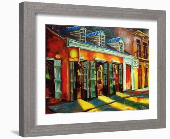 Bourbon Street Color-Diane Millsap-Framed Art Print