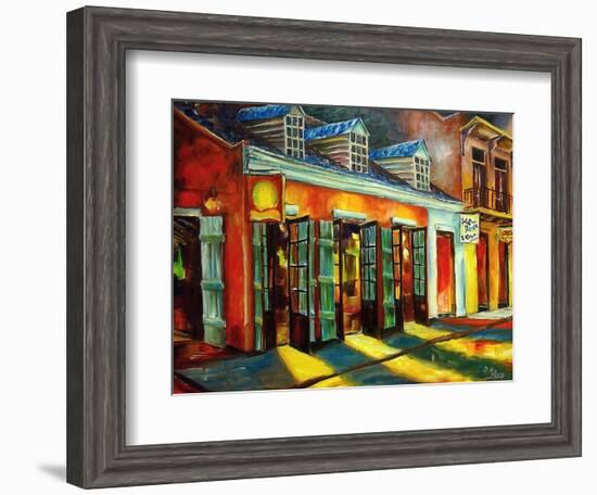 Bourbon Street Color-Diane Millsap-Framed Art Print